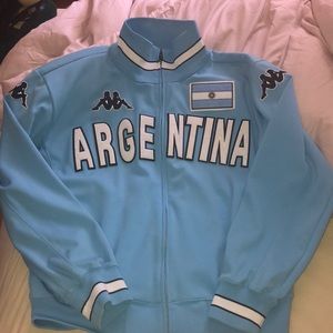 baby blue kappa jacket